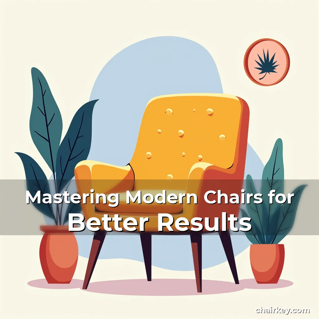 Read more about the article Mastering Modern Chairs for Better Results